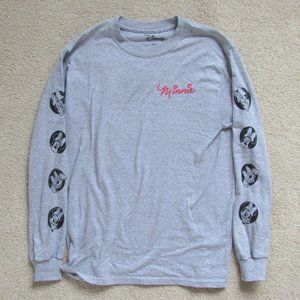 Minnie Mouse Disney Grey Long Sleeve, NEW!